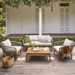 Elegante Sepia-Teak-Einzelstuhl mit Textilbezug und gepolstertem Rücken - 1 Stück - Couchtisch