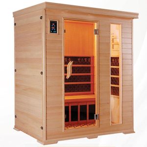Geräumige 1-Tür-Holzsauna mit LED-Beleuchtung & Bluetooth - Ideal zur Entspannung & Gesundheit - 59"L x 43"B x 75"H