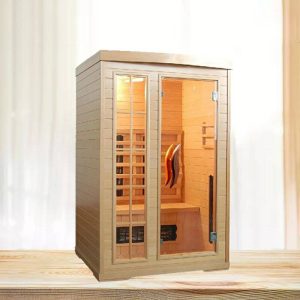 Hemlock Heimsauna für Innen- und Außenbereich Far Infrared Tourmalin - 1 Person - 2 Personen Rechter Typ
