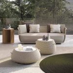 Loveseat, Naturholz mit Kissen für 2, UV-beständiges trendiges Style-Kissen inklusive, 1 Stück, Dunkelgrau, Loveseat