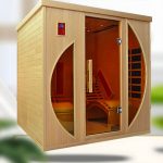 Entspannen Sie sich in Luxus mit einer Holz-Ferninfrarot-Sauna - Es ist eine gesunde Investition! - 71"L x 59"B x 75"H Liege nicht enthalten