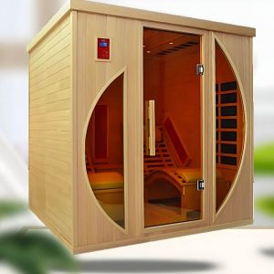 Entspannen Sie sich in Luxus mit einer Holz-Ferninfrarot-Sauna - Es ist eine gesunde Investition! - 71"L x 59"B x 75"H Liege nicht enthalten
