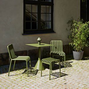 Wasserfester Eisen-Patio-Tisch Moderne Grüne Metall-Couchtisch - 23,6"L x 23,6"B x 29,5"H Runder Tisch Nur