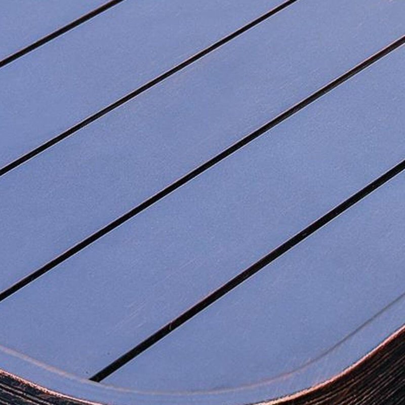 9-teiliges Set Casual Alloy Patio Esszimmer-Set mit wetterfester Tinte Tisch und Stühlen, Matt Schwarz, 91"L x 47"B x 28"H, Tisch & 8 Stühle