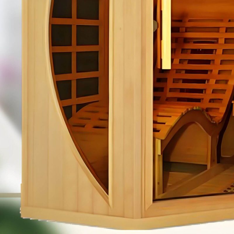 Entspannen Sie sich in Luxus mit einer Holz-Ferninfrarot-Sauna - Es ist eine gesunde Investition! - 71"L x 59"B x 75"H Liege nicht enthalten