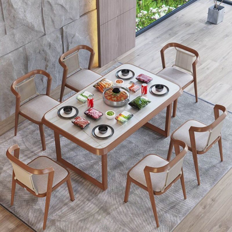Minimalistischer Aluminium Anti-UV Outdoor Seitenstuhl mit Kissen, grauer Rücken, 2 Stühle, dunkelgrau, 2-teiliges Set