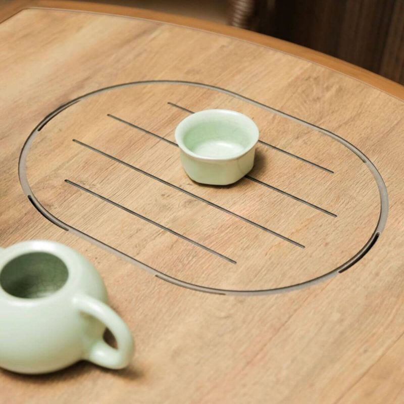 Modernes, wetterfestes Outdoor-Bistro-Set aus Legierung mit Holzmaserung, 3-teiliges Set mit Stuhl und Tisch, hellbraun, Schreibtisch mit 2 Stühlen