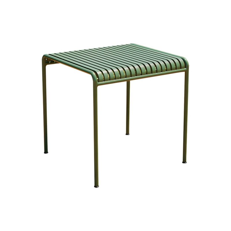 Metall-Gartentisch im zeitgenössischen Stil, wasserbeständig in rechteckiger/quadratischer Form - Nur Tisch 55.1"L x 27.6"B x 29.5"H Orange