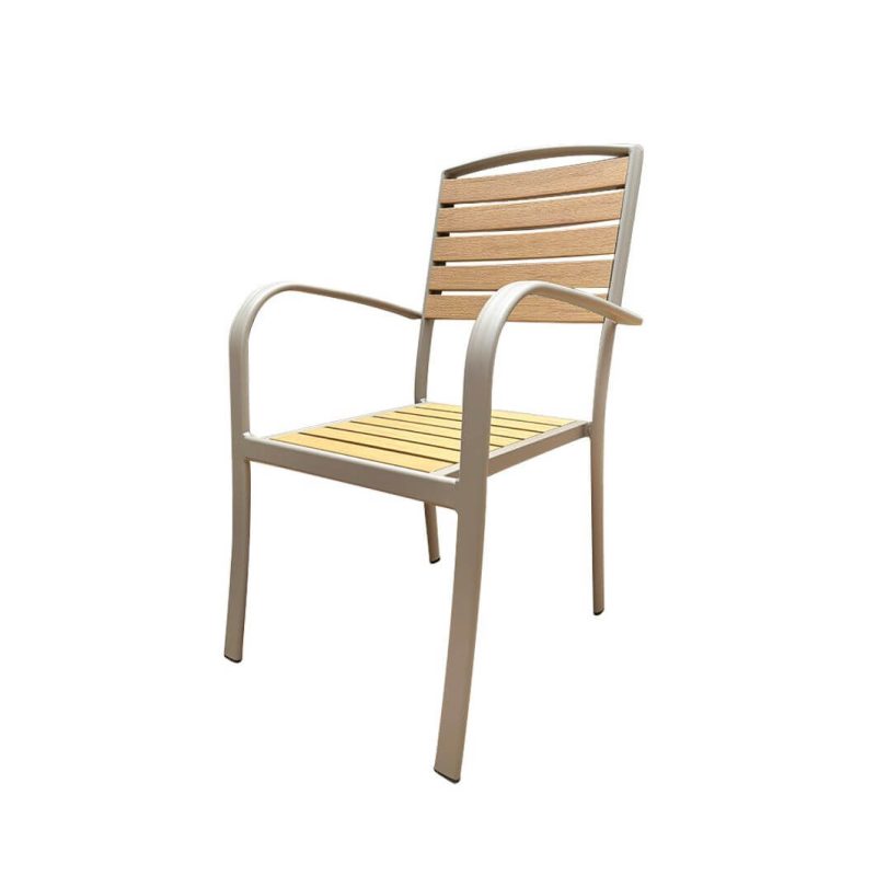 Haferflocken Outdoor-Esstischgarnitur mit Stahlrahmen, 5-teilig, wetterbeständiger Stuhl und Tisch, moderner Stil, 27.6"L x 27.6"B x 28.3"H, Tisch & 4 Stühle