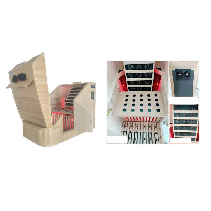1-2 Personen Haushalt Massivholz Saunaraum Familie Hemlock 2L/4L Ferninfrarot - Ferninfrarot