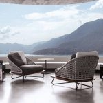 Modish Grey Sofa für 1 mit abnehmbarem Kissenbezug, Schaumstofffüllung, Kissen, UV-beständig, 1-Sitzer Sofa