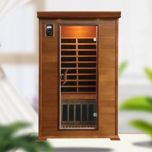 Hemloch FAR Infrarot-Sauna - Förderung der Heilung & Entspannung mit LED-Beleuchtung, Bluetooth - 47"L x 39"B x 75"H