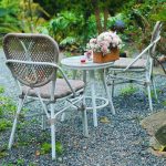 Minimalistischer Outdoor-Seitenstuhl mit stapelbarem Aluminiumrahmen in Weiß, 2 Stühle, 2 Stühle