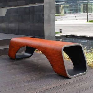 Picknickbank im modernen Stil mit Legierung in Braun, Braun