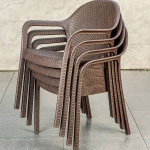 Klares Outdoor-Esstischset mit quadratischer Glastafel, sonnengeschütztem Stuhl, 5-teilig, 31.5"L x 31.5"B x 28.3"H, Tisch & 4 Stühle