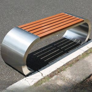 Einfache braune Legierungsrahmen-Picknickbank, Gelb, 79"L x 16"B x 18"H