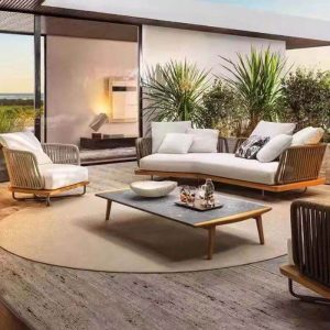 Wasserdichte schwarze Alloy-Loveseat für 2 Personen mit Kissen und Polster im trendigen Stil, rechte Ecksofa