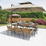 Art Deco Aluminium Metall Outdoor Armlehnenstuhl mit Nestable-Design in Tinte, 1 Stuhl, 25"L x 24"B x 31"H