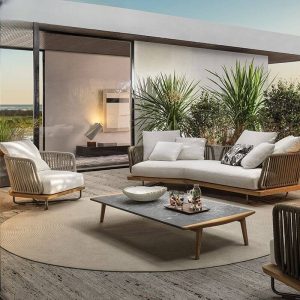 Zeitgenössisches Alloy-Sofa, wasserdicht mit hellgrauem Rahmen für 1 Person, Polster, 1 Stück, 1-Sitzer Sofa