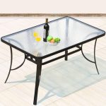 Klares Outdoor-Essset mit Polymer-Sitzmöbeln, quadratische Form, wetterfest, 5-teilig, Stuhl, einfacher Stil, 31.5"L x 31.5"B x 28.3"H, Tisch & 4 Stühle