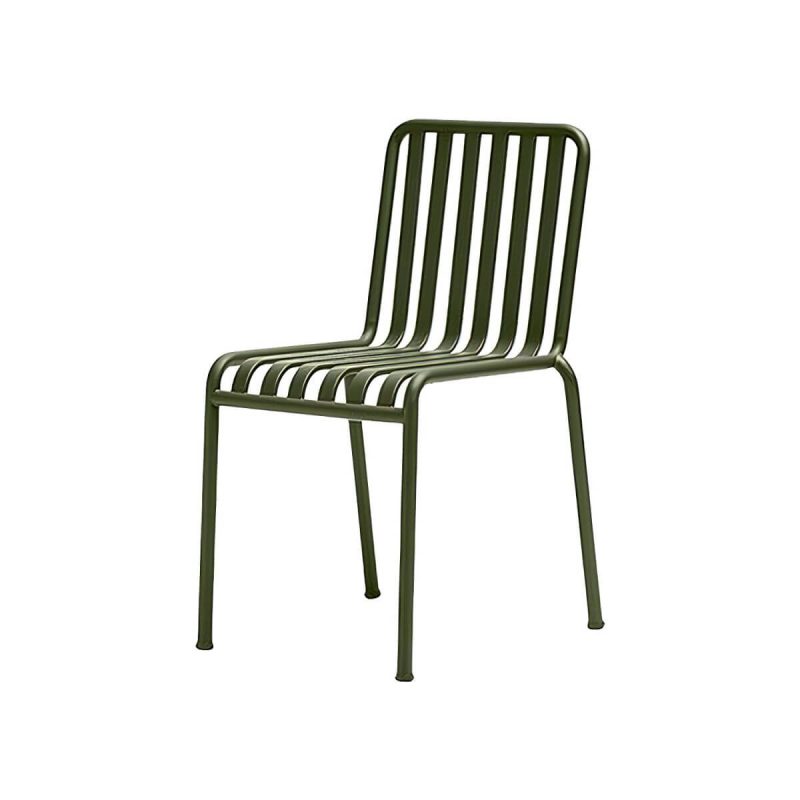 Moderner Gartenstuhl Grün Offene Rückenlehne Mit Armlehne Patio Esszimmer Armlehnenstuhl - 22"L x 19"B x 31"H 2-teiliges Set