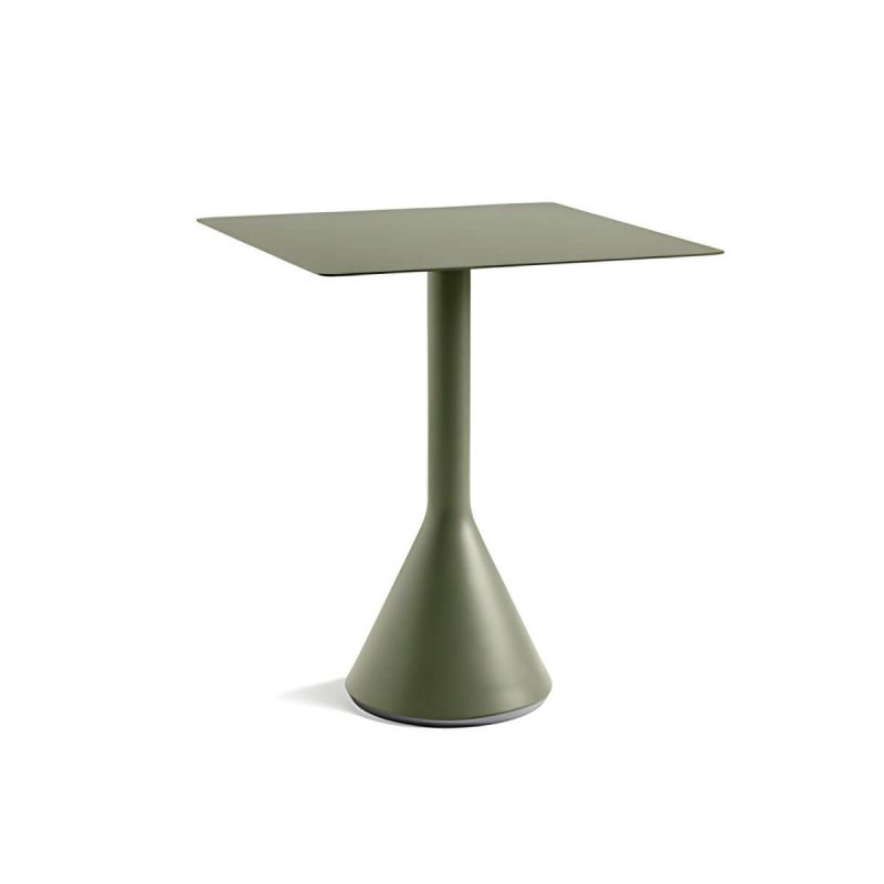 Grüner 2-Sitzer Terrassentisch Wasserdichter Zeitgemäßer Balkontisch - Nur Tisch 25,6"L x 25,6"B x 29,1"H