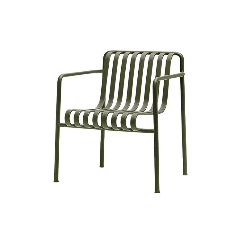 Moderner Gartenstuhl Grün Offene Rückenlehne Mit Armlehne Patio Esszimmer Armlehnenstuhl - 22"L x 19"B x 31"H 6-teiliges Set