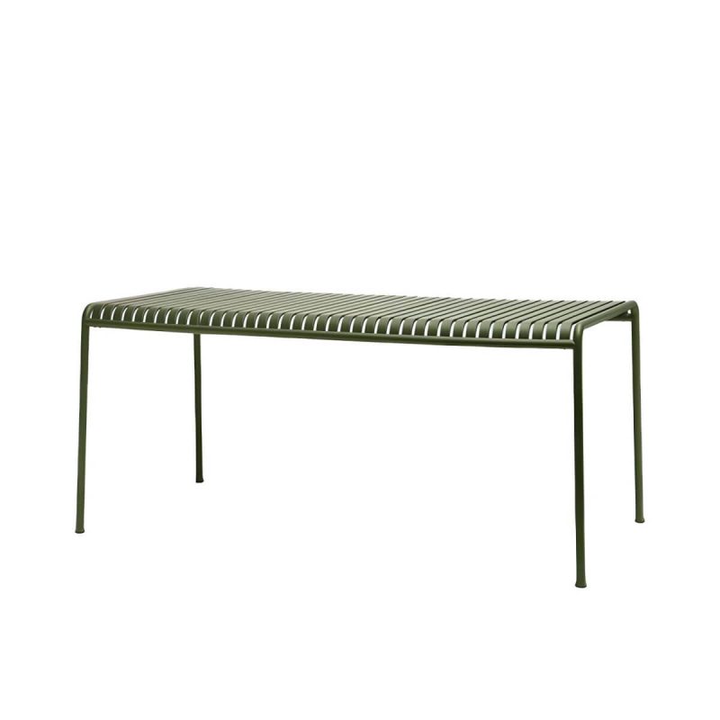 Moderner Eisengartentisch für den Außenbereich mit Metallgestell - Nur Tisch 39,4"L x 27,6"B x 29,5"H
