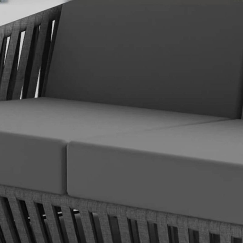 Zeitgenössisches Cord Loveseat, wasserdicht mit hellgrauem Rahmen für 2, Kissen, 1 Stück, 2-Sitzer Sofa