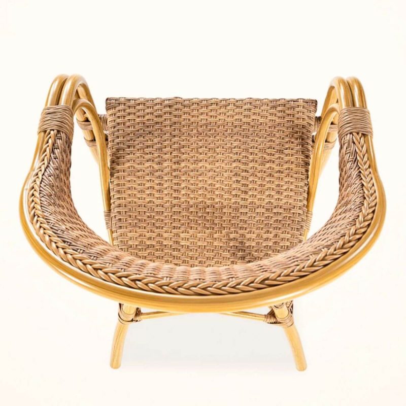 Naturfarbenes Terrassen-Essset, Metallgestell, witterungsbeständig, rechteckig, 5-teilig mit Stuhl und Tisch, 59"L x 35"B x 29"H, Tisch & 4 Stühle