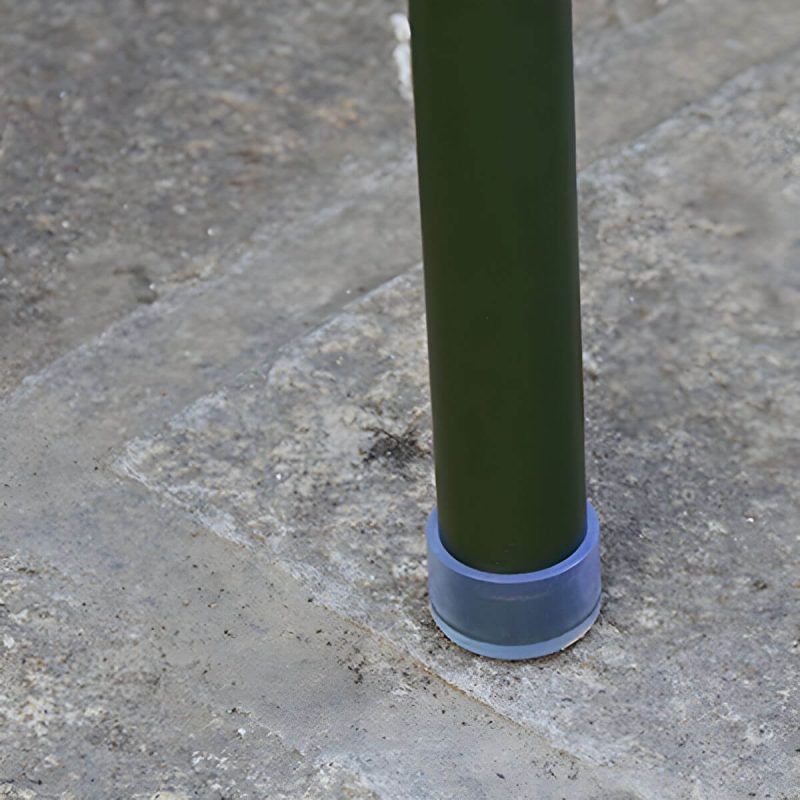 Rechteckiger Terrassentisch im zeitgenössischen Stil aus wasserbeständigem Aluminium - Grün 180 x 80 x 75 cm Nur Tisch