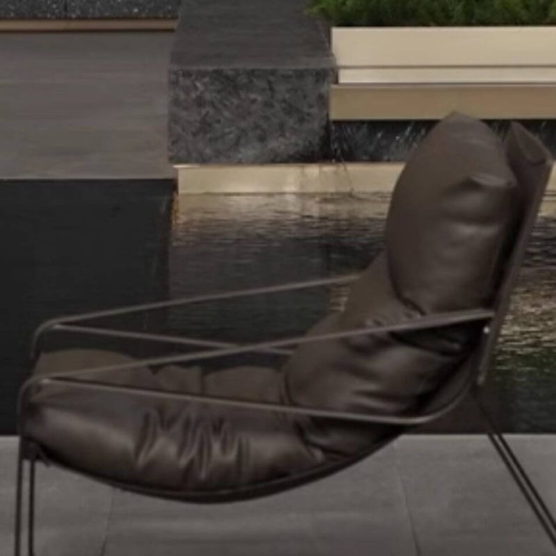 Einfaches Mitternachtsschwarzes Metall UV-beständiges 4-teiliges Set Patio Mehrfachstühle Sitzgruppe mit Hideskin Stuhl, 4-teiliges Set (3 Stühle & Couchtisch)