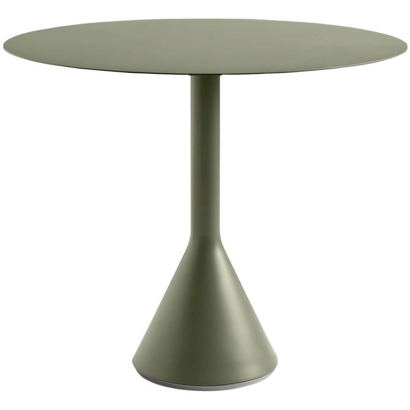 Moderner Eisen-Patio-Tisch Outdoor UV-beständiger Patio-Tisch in Grün - Nur Tisch 35,4"L x 35,4"B x 29,1"H