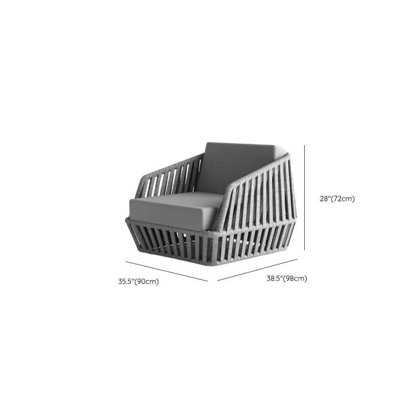 Dimension of Contemporary Cord Sofa, Waterproof with Light Gray Frame for 1, Cushion, 1 Piece, 1-Seater Sofa