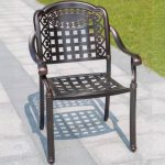 9-teiliges Set Outdoor-Essset aus Legierung mit flammhemmendem Mitternachtsschwarz-Tisch und -Stühlen, einfacher Stil, 79"L x 35"B x 29"H, Tisch & 8 Stühle
