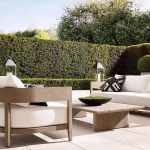 Helles Holz Naturholz Sofa mit Kissen, UV-beständig für 1, trendiges Kissen, 1-Sitzer Sofa