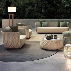 Sofa mit dunkelgrauem Rahmen, Schaumstoffpolsterung, Kissen, UV-beständig für 1, trendiger Stil, Sitzkissen, 1-Sitzer Sofa