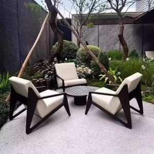 Fleckresistente Kohlefaser-Legierung Sofa für 1 Person mit trendigem Stil und Kissen - 1 Stück, 1-Sitzer Sofa