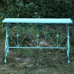 Moderner grüner wasserdichter WeCourtyard Tisch Eisen Rechteck Outdoor Tisch - Nur Tisch