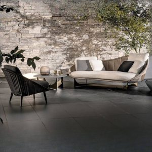 Weißes wasserbeständiges Schaumstoffsofa für 3 Personen mit Kissen - Moderner Stil mit Kissen, 3-Sitzer Sofa