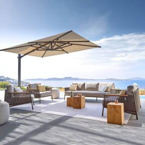 Schwarze Schwammsofa für 1 Person mit UV-beständiger Polsterung - Trendiger Stil - 1 Stück, 1-Sitzer Sofa