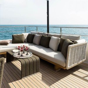 Loveseat in unfertiger Farbe mit wasserfestem Eschenholzrahmen, Kissen, Sitzplatz für 2 Personen, trendigem Stil und Polster, Loveseat