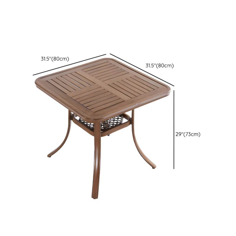 Dimension of Modern Style Patio Table Outdoor Water Resistant Patio Table - Table Only 31.5"L x 31.5"W x 28.7"H