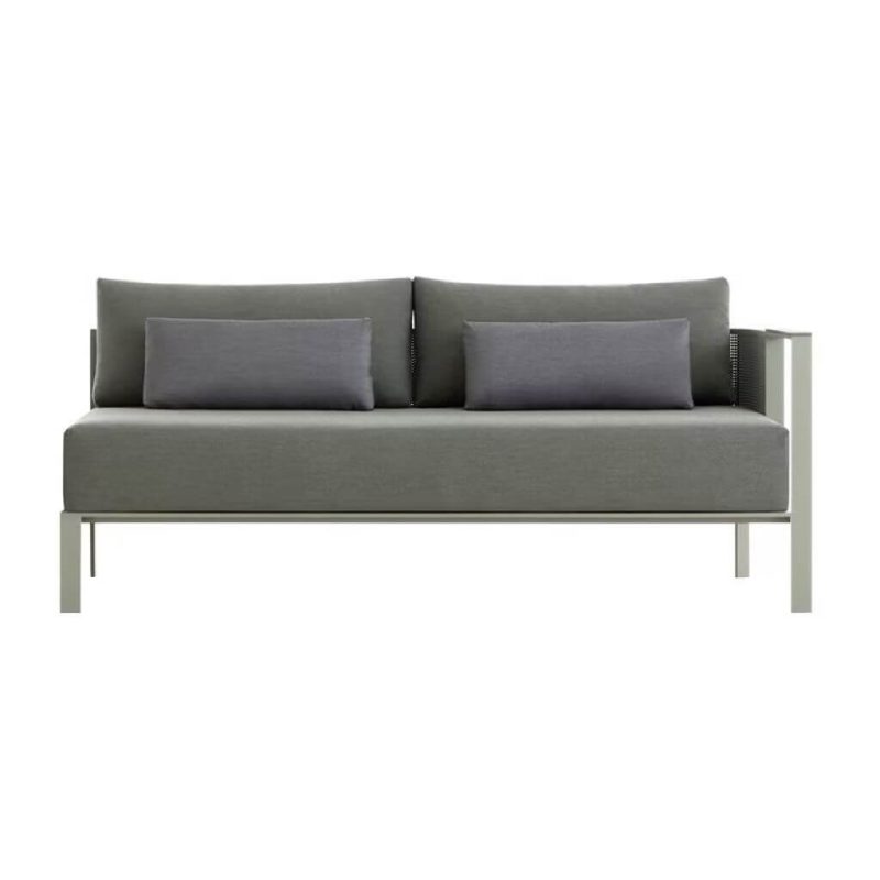 Modulare Design-Sektionalsofa Doppelsitzsofa für 2 Personen mit gepolstertem Sitz, rechter Armlehne Doppelsitz