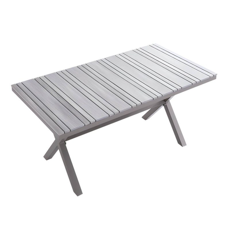 Moderner Stil Patio Tisch Outdoor Wasserbeständiger Patio Tisch - Nur Tisch 59"L x 28"B x 29"H