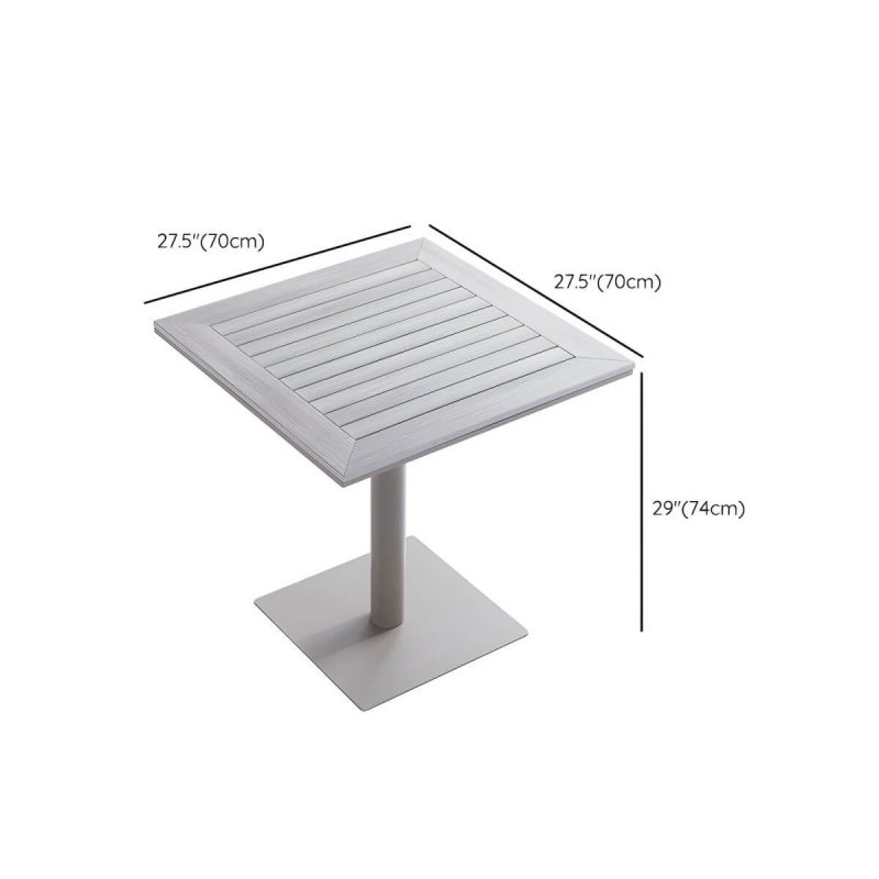 Dimension of Modern Style Patio Table Outdoor Water Resistant Patio Table - Table Only 27.6"L x 27.6"W x 29.1"H