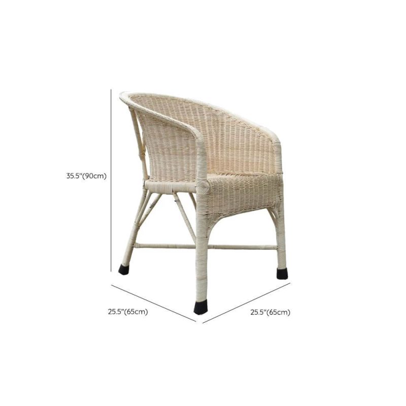 Dimension of Unfinished Color Contemporary Outdoor Arm Chair with 1 Chair, 26"L x 26"W x 35"H