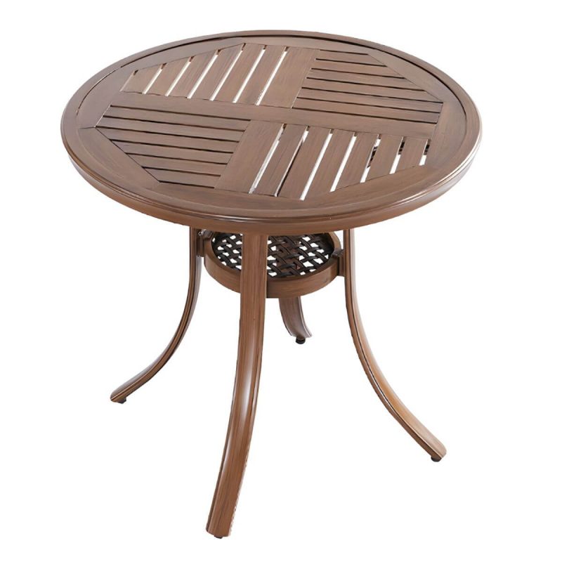 Moderner Stil Patio Tisch Outdoor Wasserbeständiger Patio Tisch - Nur Tisch 31.5"L x 31.5"B x 29.1"H