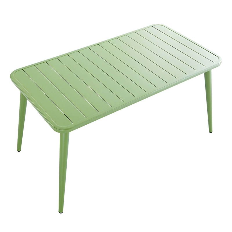 Moderner Stil Patio Tisch Outdoor Wasserbeständiger Patio Tisch - Nur Tisch 71"L x 39"B x 29"H