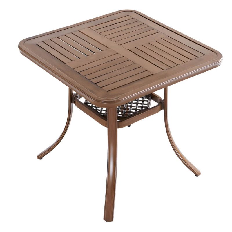 Moderner Stil Patio Tisch Outdoor Wasserbeständiger Patio Tisch - Nur Tisch 31.5"L x 31.5"B x 28.7"H